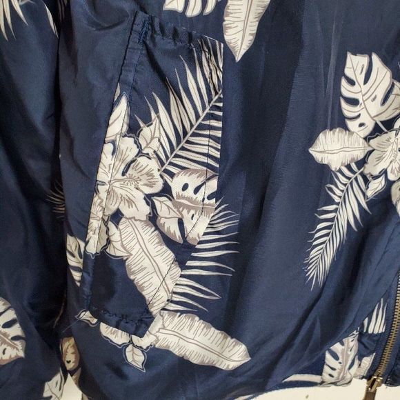 Sovereign Code Satin Nylon Full Zip Bomber Windbreaker Jacket Mens Large - Picture 6 of 16